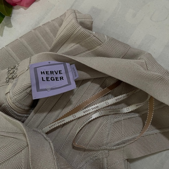 Hervé Leger 'DUST' V-Neck halter bandage dress S - Picture 5 of 5